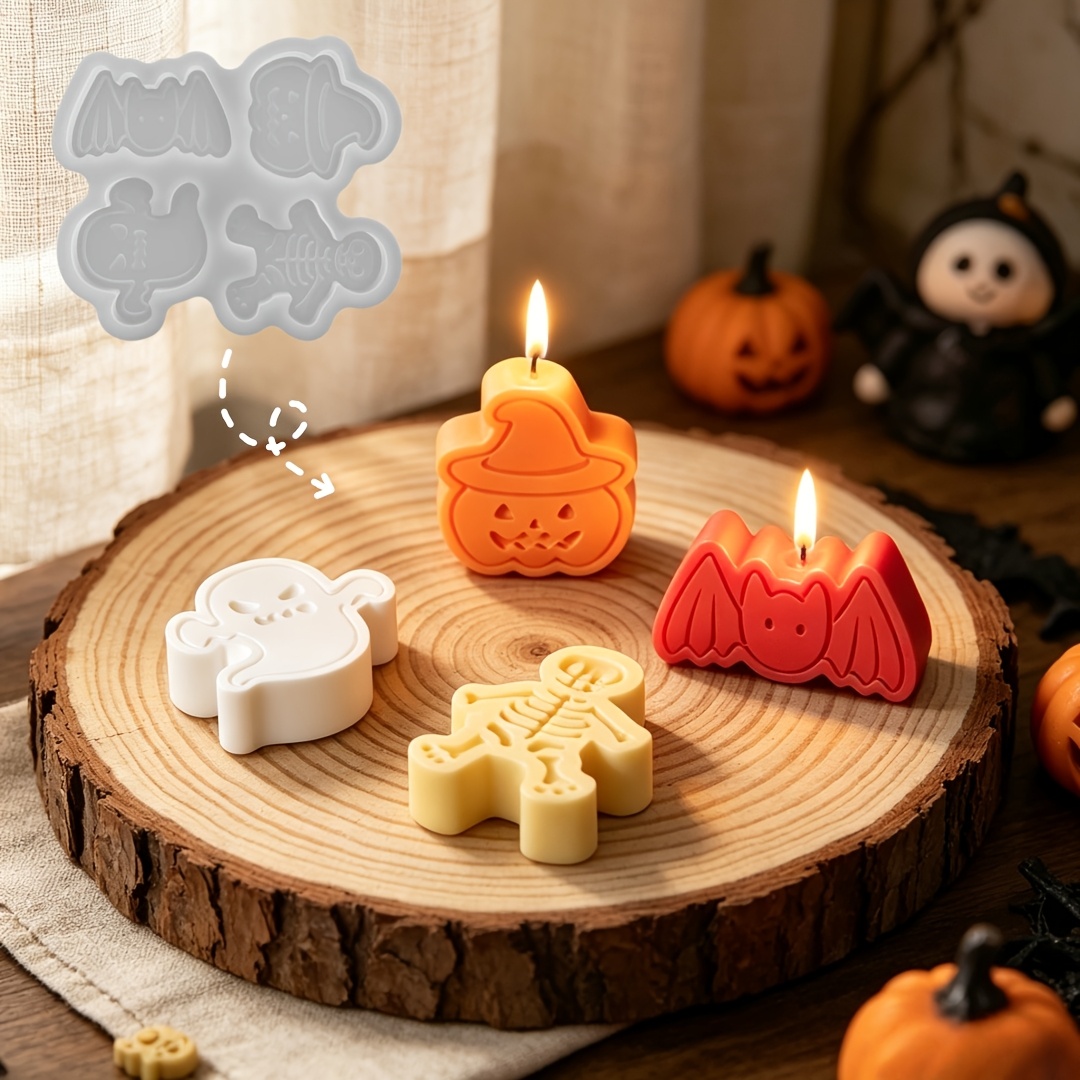 Candle Molds - Set di stampi in silicone a