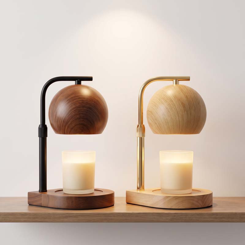 Silk Candle - Lampada Scaldacandele Nordica Minimalista, Altezza Regolabile,