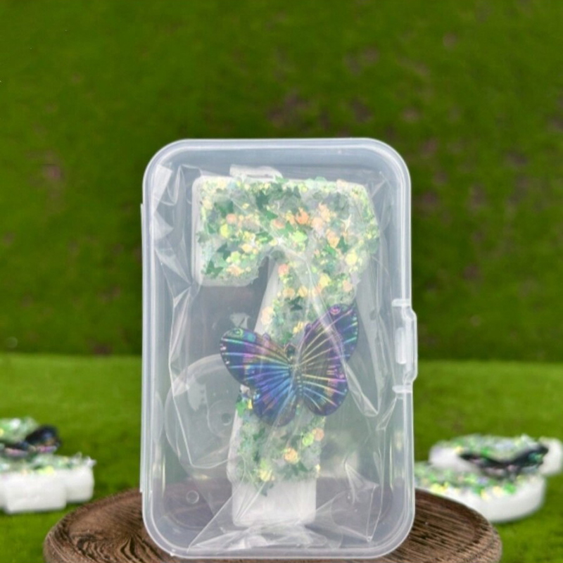1Pc Verde Paillettes Numero 0- - Silk Candle recensione e prezzo
